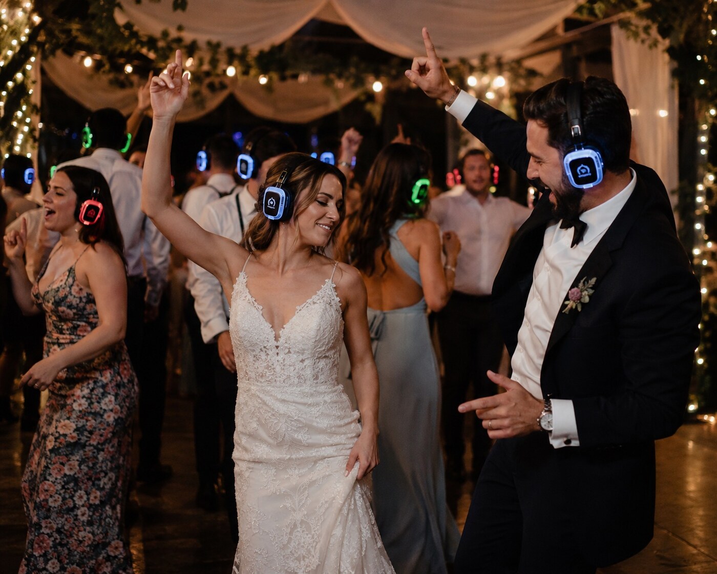 Silent disco wedding